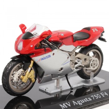 Machetă moto Magazine Models [1:24] - MV Agusta 750 F4 - Silver/Red